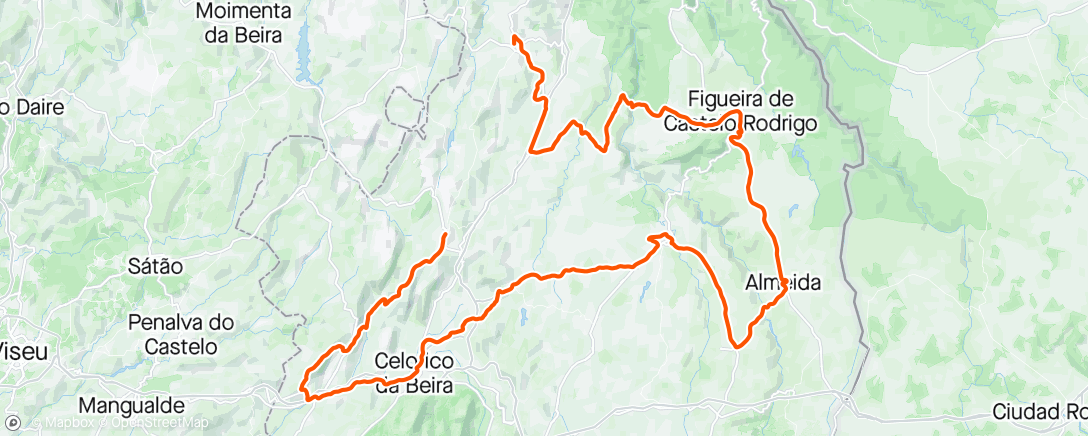 Map of the activity, GP Beiras Int. Serra da Estrela. Stage 1