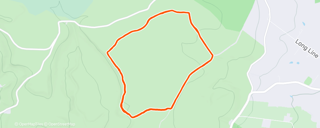 Map of the activity, Boxing Day Bogtrot Relay