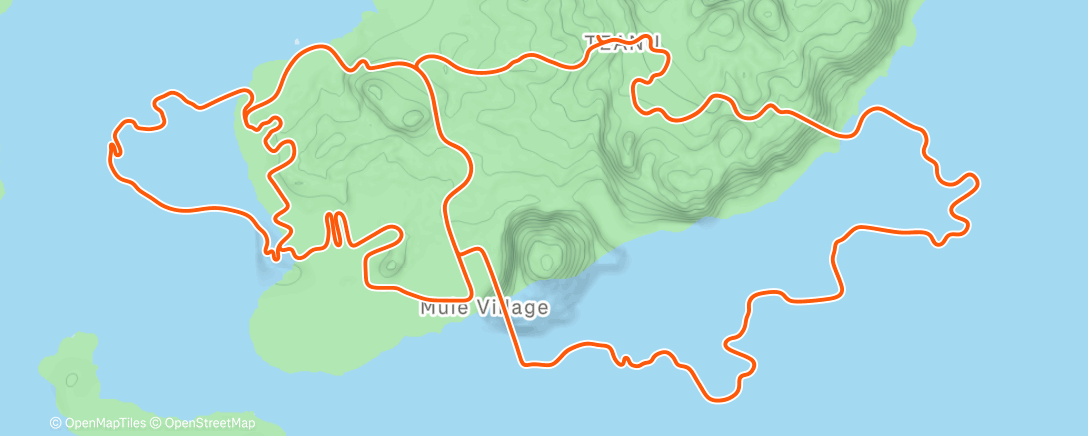 Map of the activity, Zwift - Group Ride: Rapha Festive 500 with Genie @ 3.7 W/KG on Triple Flat Loops in Watopia
