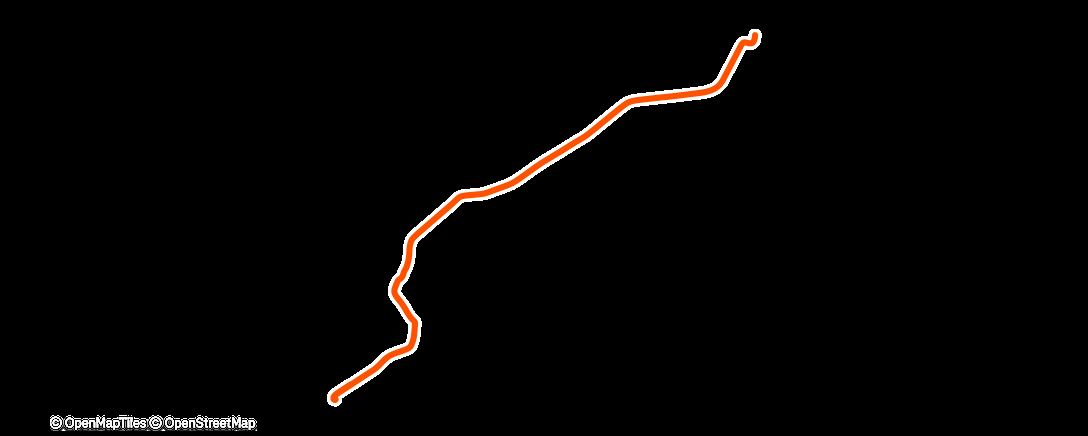 Map of the activity, Lunch Ride