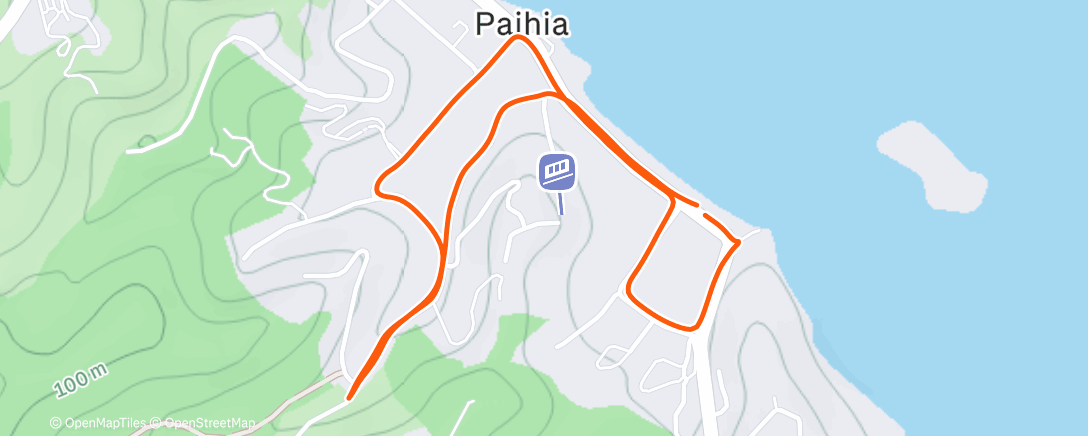 Map of the activity, Morning Walk/ jog with Mike