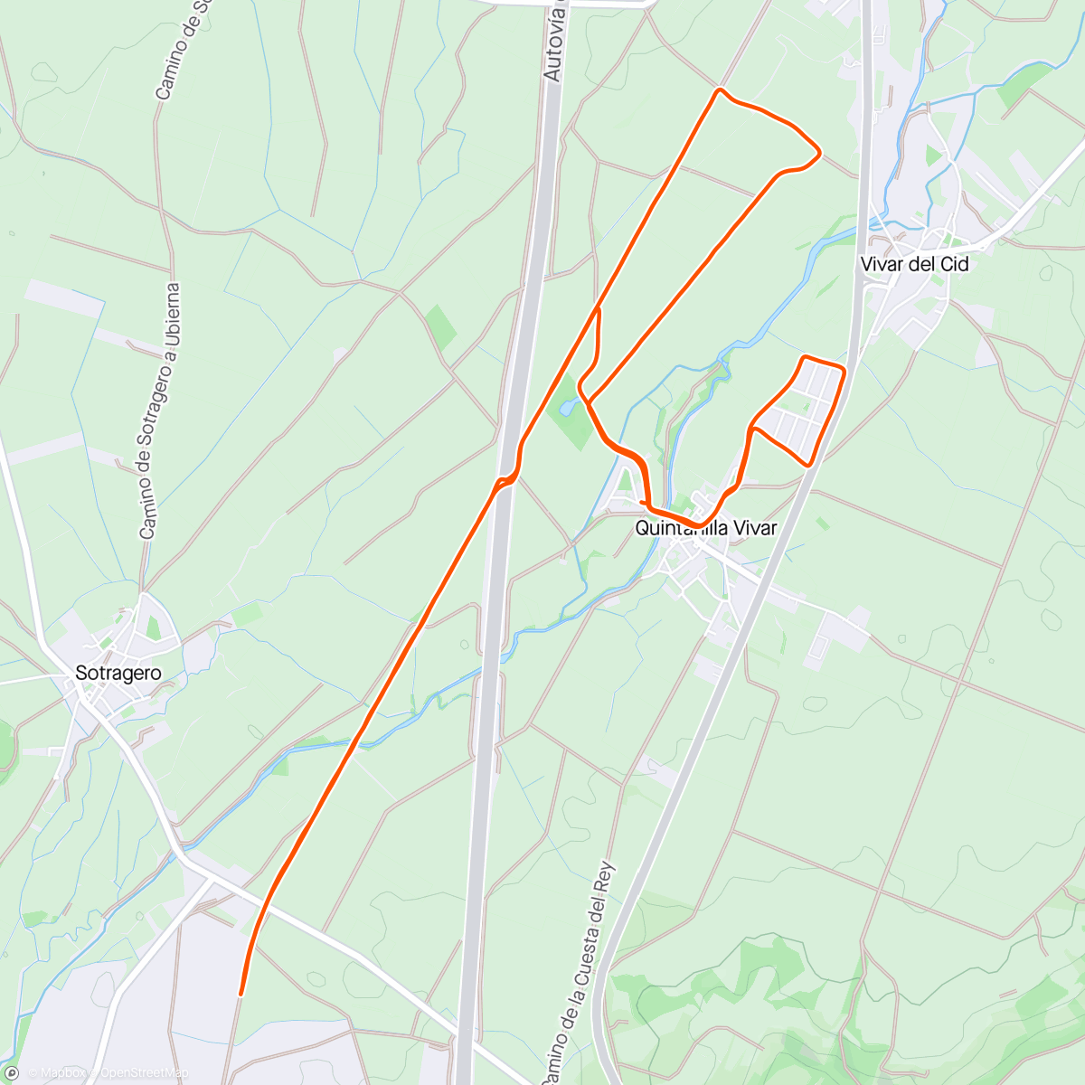 「2-Mayo-2024 Granja,via Verde,Alto San Pedro 11,3 km」活動的地圖