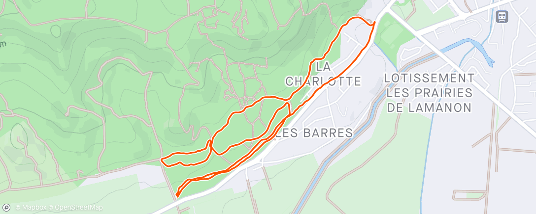 Mappa dell'attività Ballade en colline avec 🐕