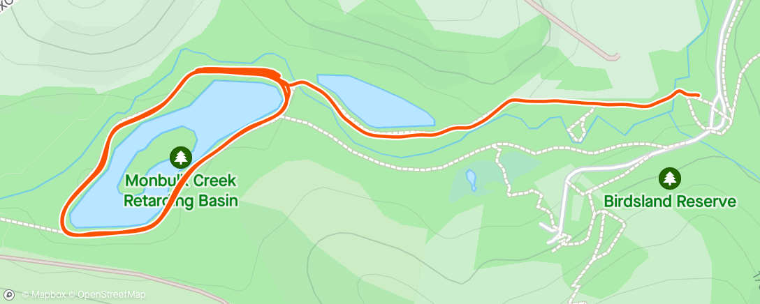 Mapa da atividade, Morning Run - warm-up
