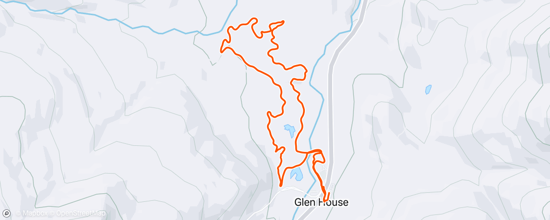 Map of the activity, Afternoon Trail Run
