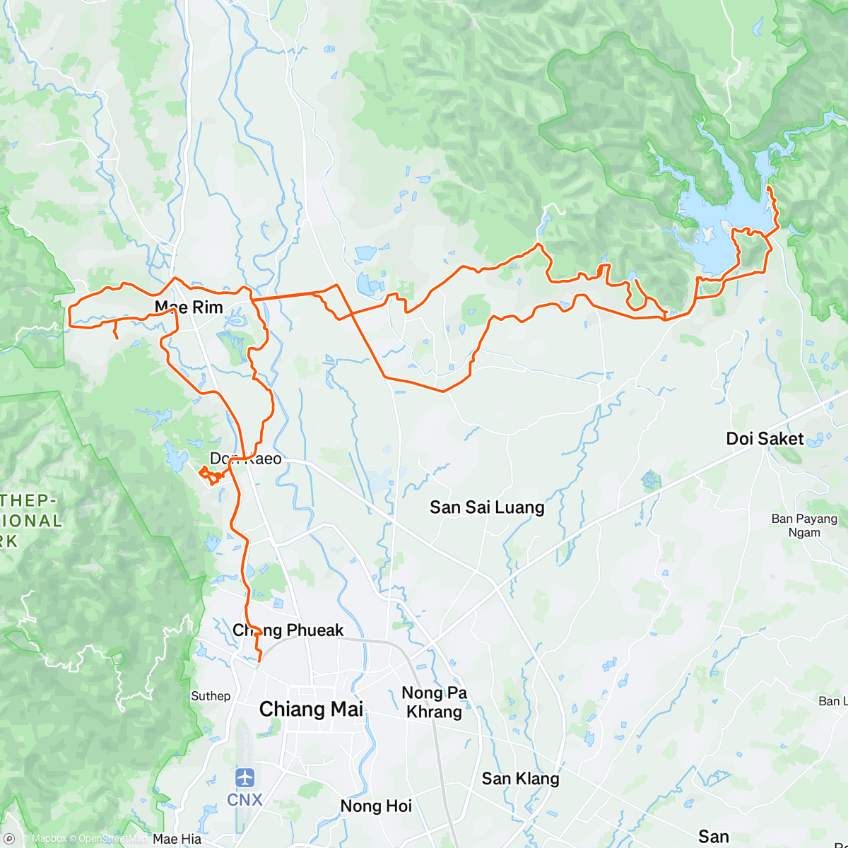 Mapa de la actividad (Three lakes ride (or was it four?))