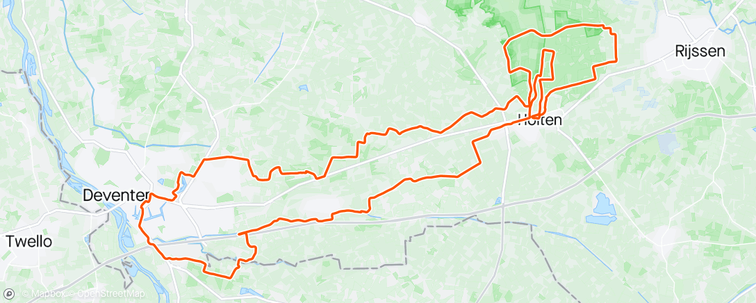 Map of the activity, De Meet - Gravel Holterberg