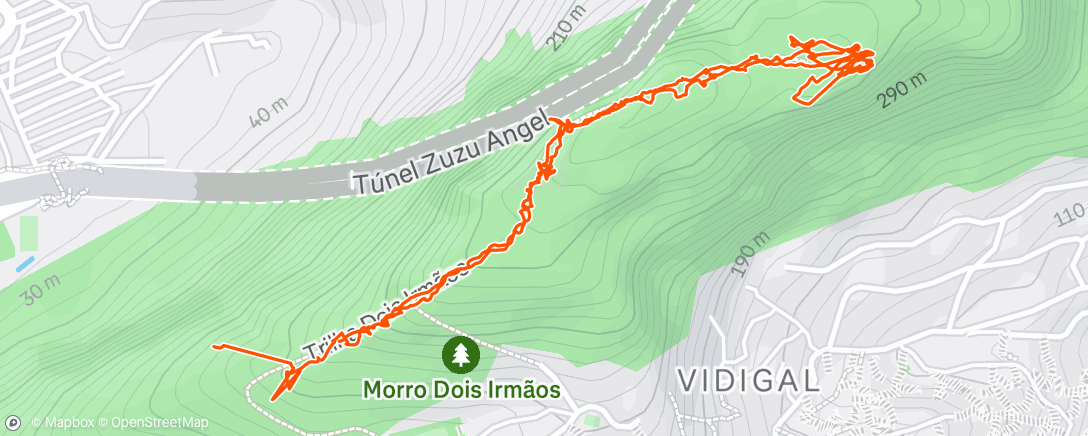 Map of the activity, Lunch Hike