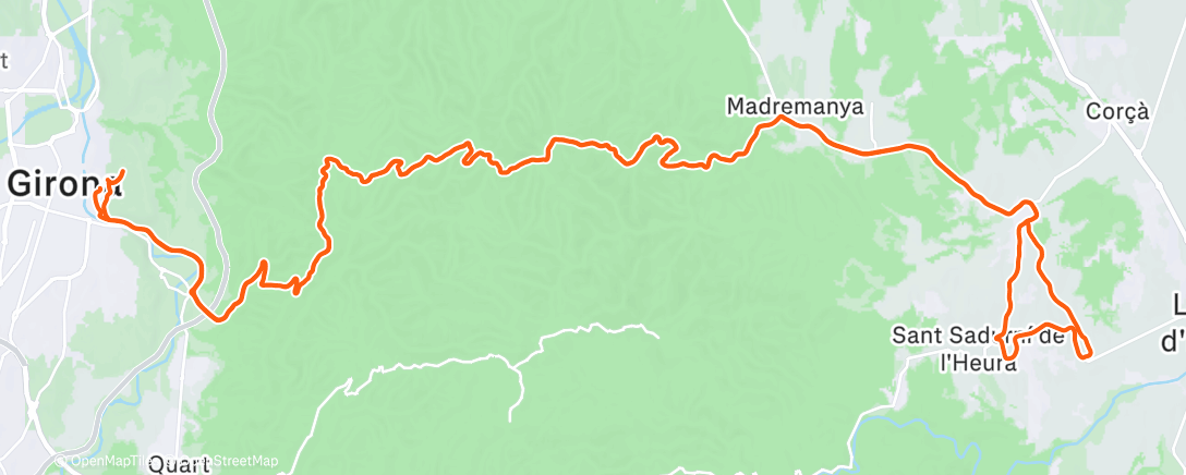 Map of the activity, Low gear