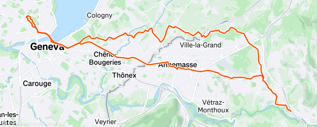 Mappa dell'attività Velotaf#128 la der de 2024