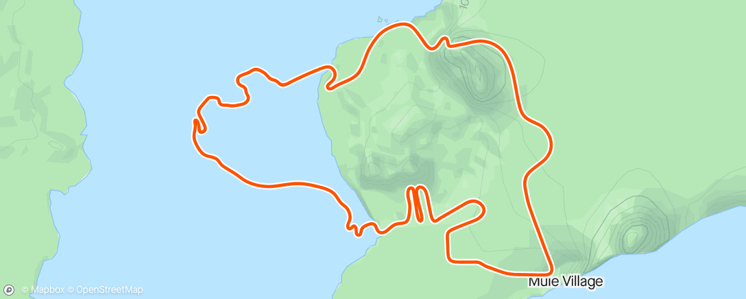 Mapa de la actividad (Zwift - Hill Attacks in Watopia)