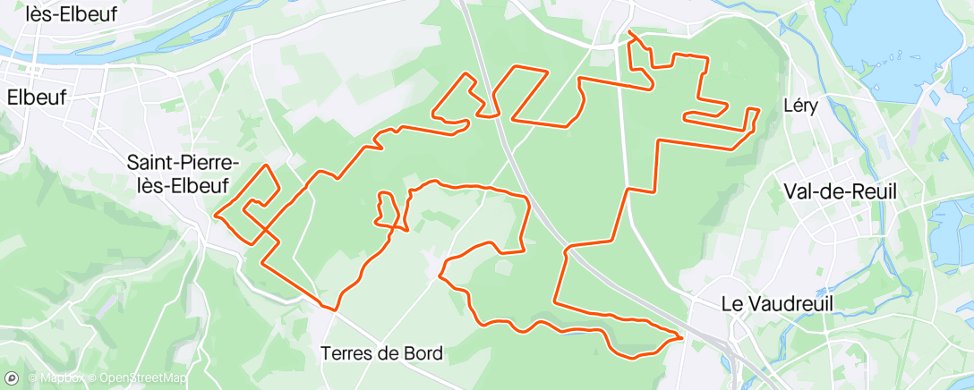 Map of the activity, Sortie gravel le matin 😋