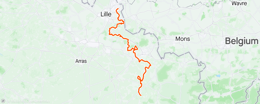 Map of the activity, Parijs Roubaix. HEERLIJK