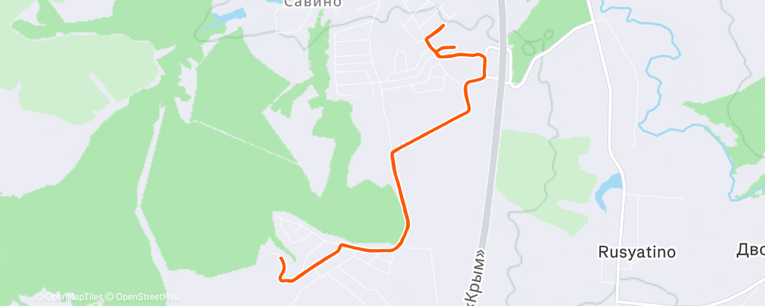 Карта физической активности (Возня в горку)