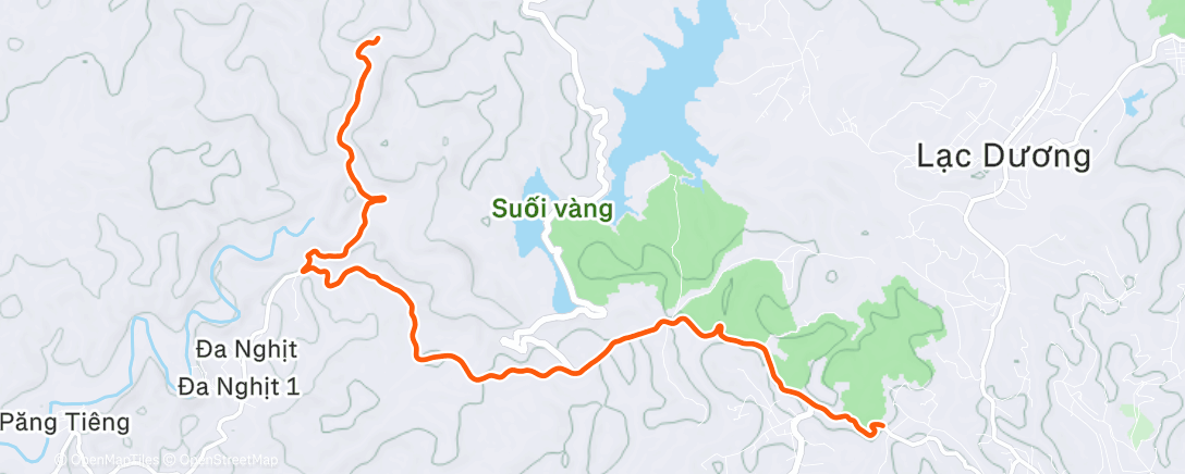 Map of the activity, Morning Trail Run