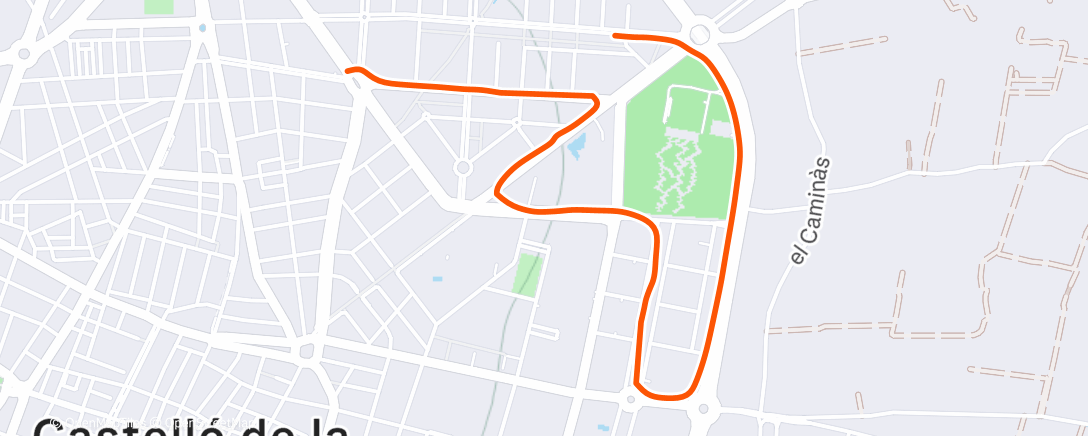 Map of the activity, Night Run