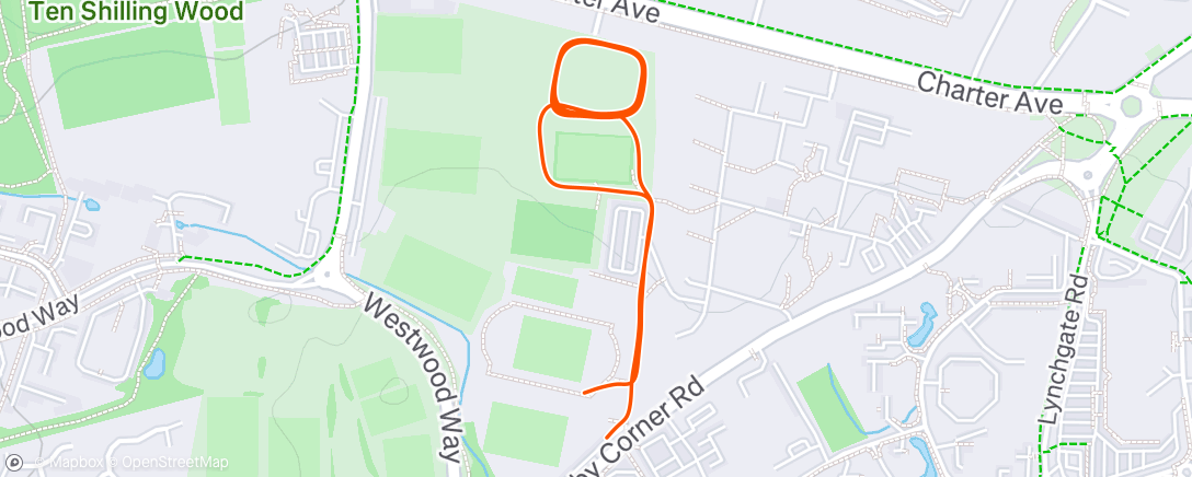 Map of the activity, Warm Down