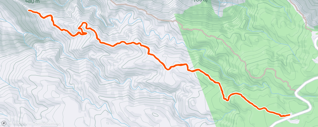 Map of the activity, Nā Pali Coast