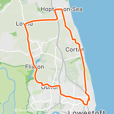 Hopton via oulton | 12.0 mi Cycling Route on Strava