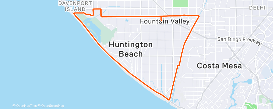 Map of the activity, Morning Ride