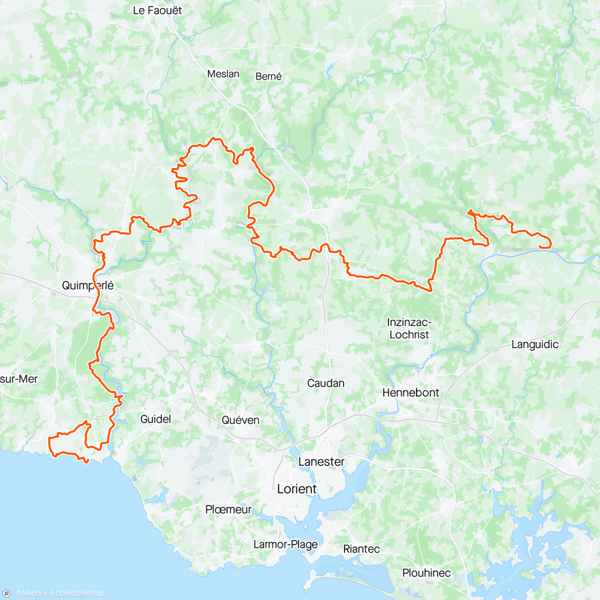 Mappa dell'attività Bretagne Ultra Trail 2024  / P.5