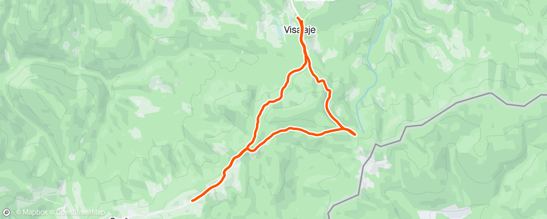 Map of the activity, Morning Hike