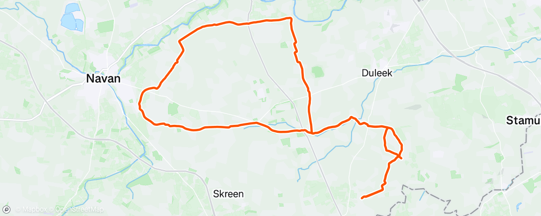 Map of the activity, Evening Ride