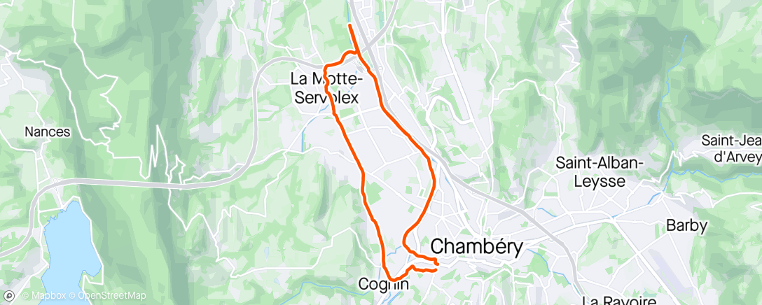 Map of the activity, Séance 1K/2K/3K/2K/1K 🏃