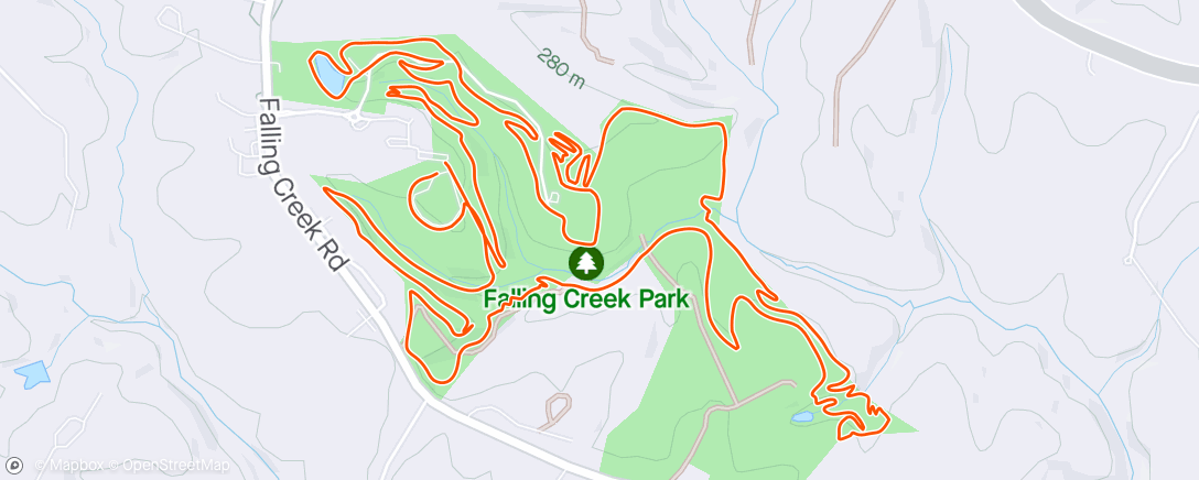 Map of the activity, Trail Nut course check