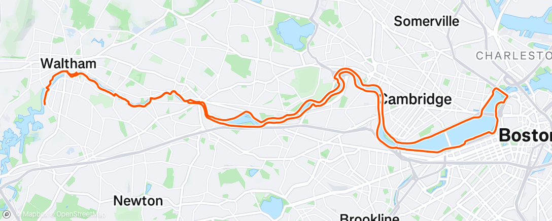 Map of the activity, Lunch Gravel Ride