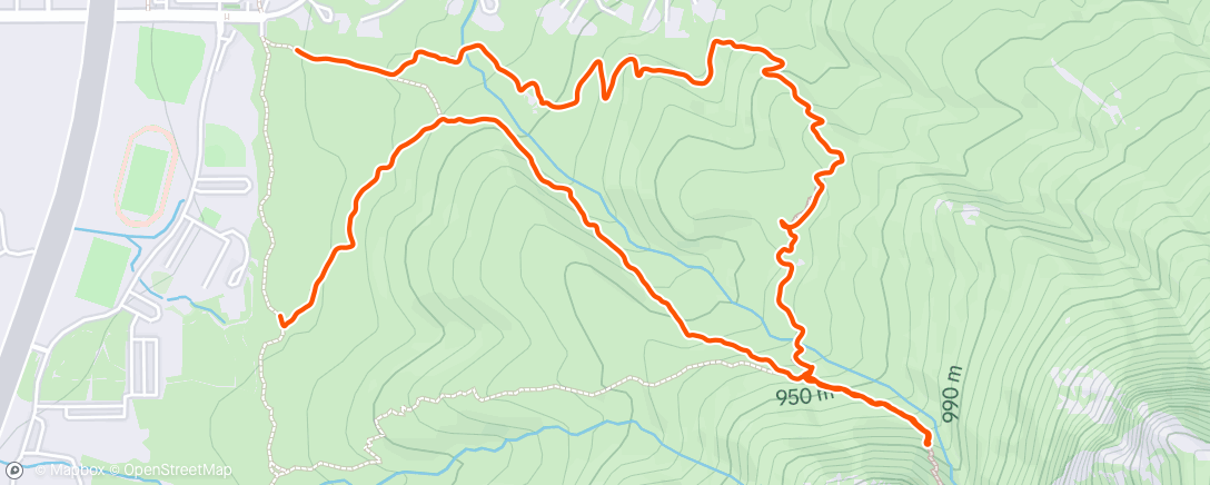 Map of the activity, Morning Run