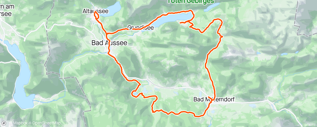Map of the activity, Salzkammergut Gravel Ride