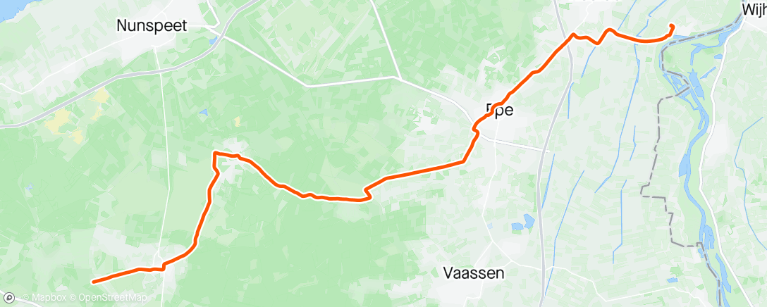 Karte der Aktivität „46 km met Ruby en Milou over de Veluwe”