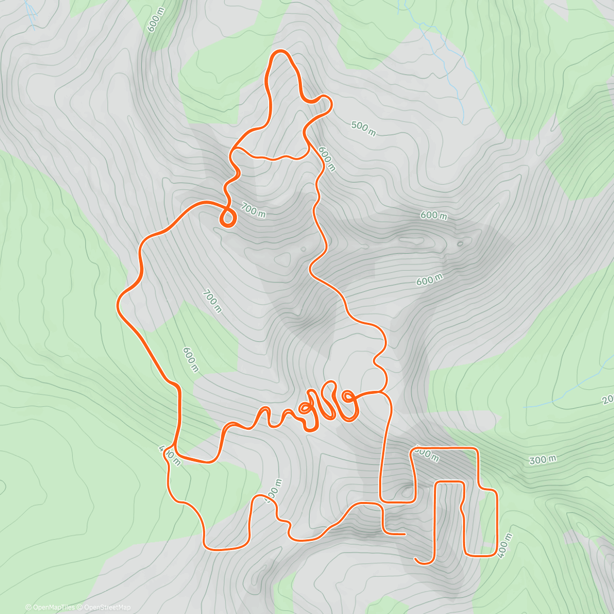 Карта физической активности (Zwift - The Muckle Yin in Scotland)
