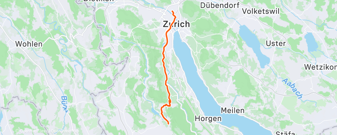 Map of the activity, Morning Ride