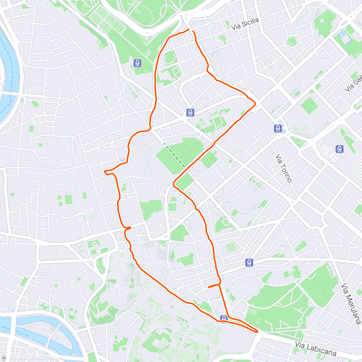 Map of the activity, Rome Recovery