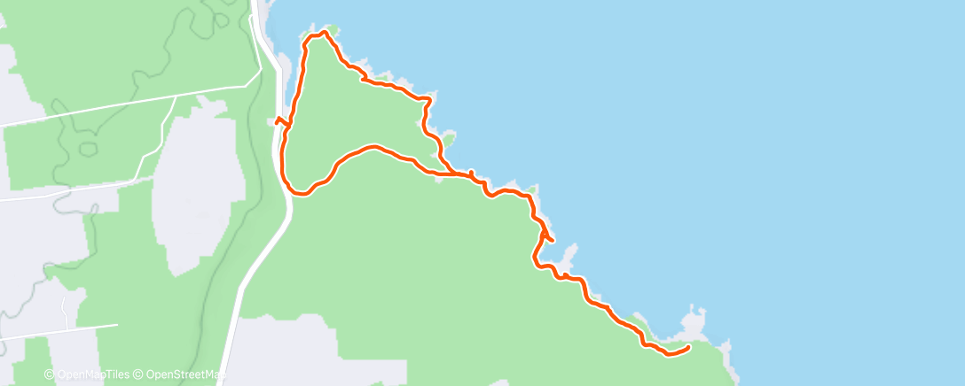 Map of the activity, Morning Hike