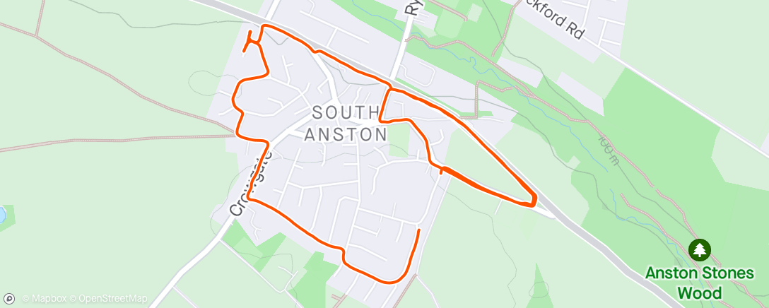 Map of the activity, First jog as a 66 year old state drawing pensioner