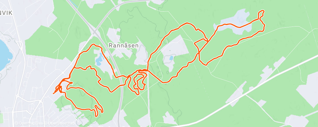 Map of the activity, Østersund skimaraton 2026