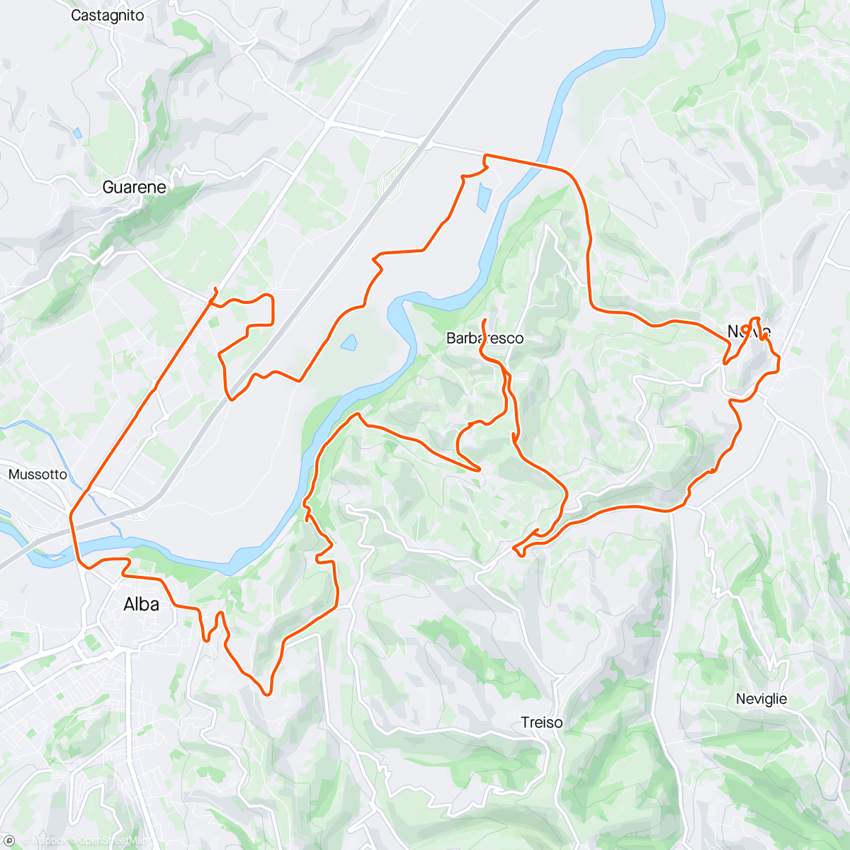 Map of the activity, E-bike dans le piemont 😍
