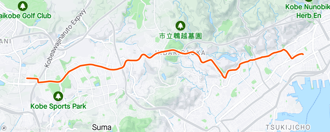 Kaart van de activiteit “朝のライド”