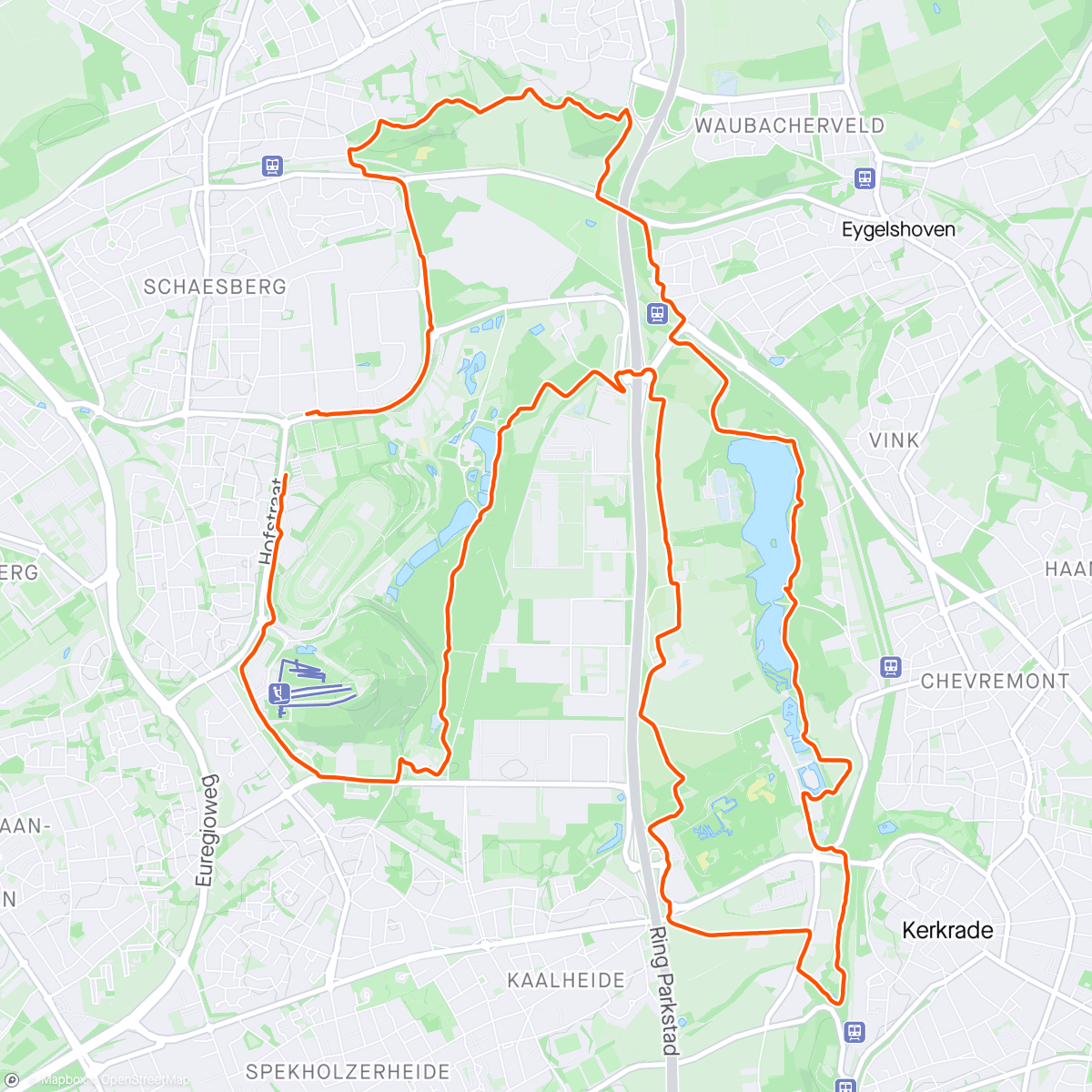 アクティビティ「Landgraaf run」の地図