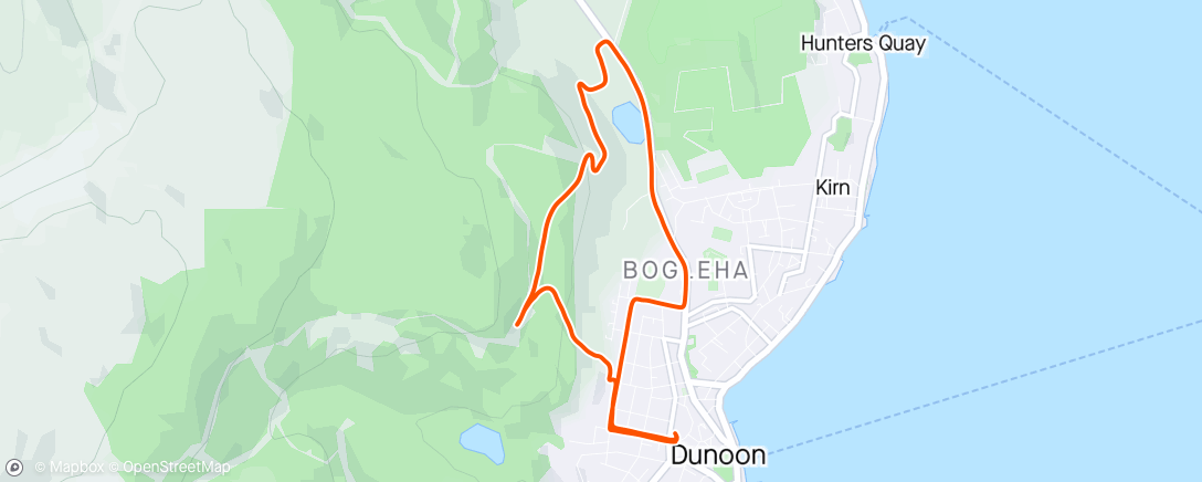 Map of the activity, Last run before the Fling a ding ding 🔔