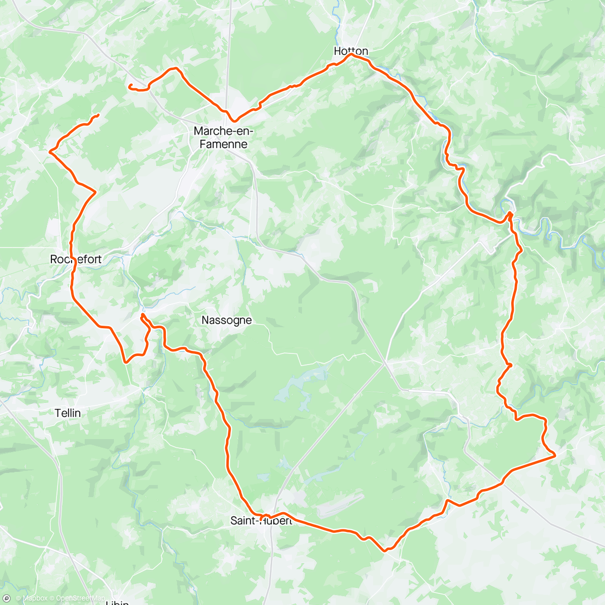 Map of the activity, Ochtendrit mtb met mijne copain .😮‍💨
Eerste 6 - 7 km niet opgenomen .😞