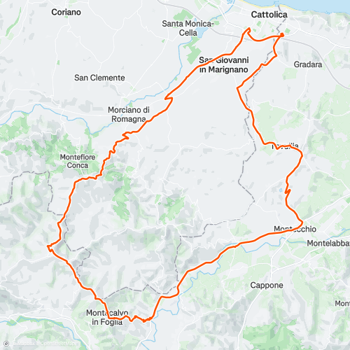 GABICCE MARE - MONTECALVO IN FOGLIA | 59.6 km Cycling Route on Strava