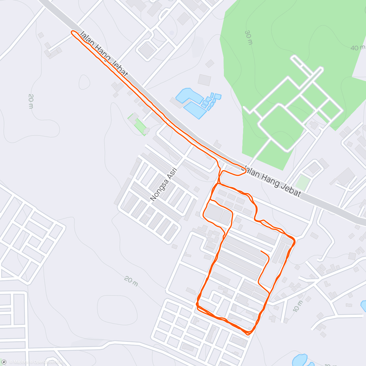 Map of the activity, 1st run after eid 1445H