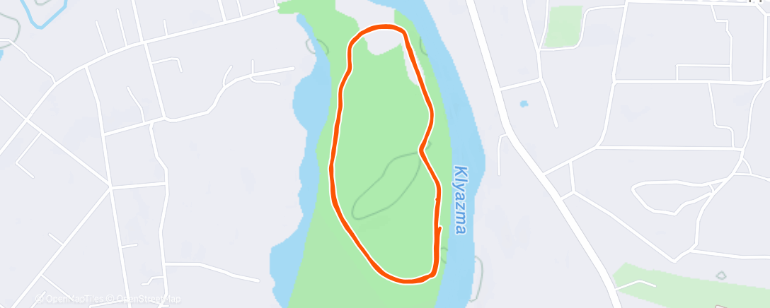 Map of the activity, Morning Run