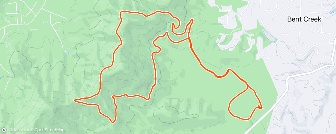 Map of the activity, Morning Run