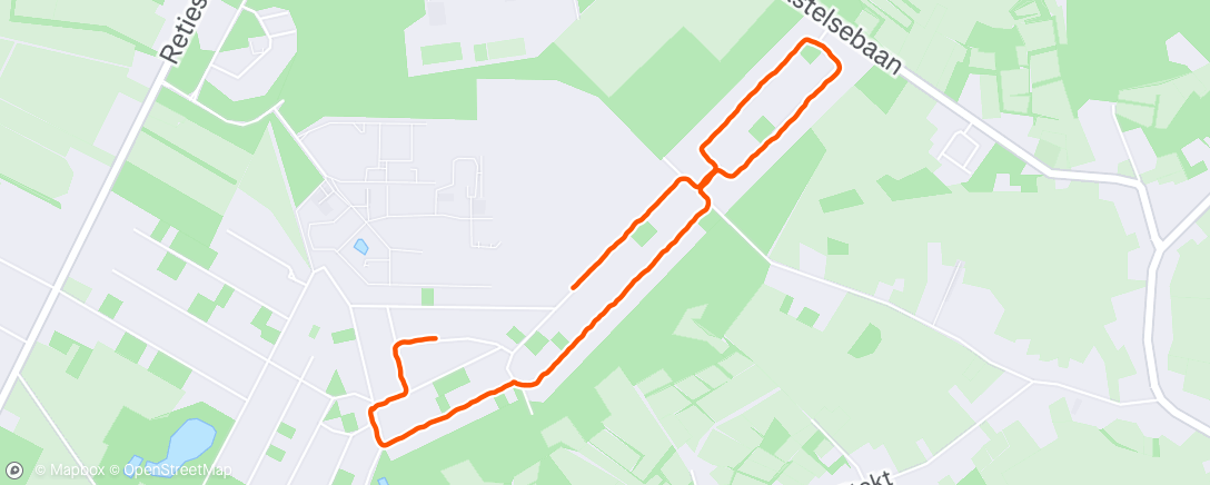 Map of the activity, Namiddagwandeling