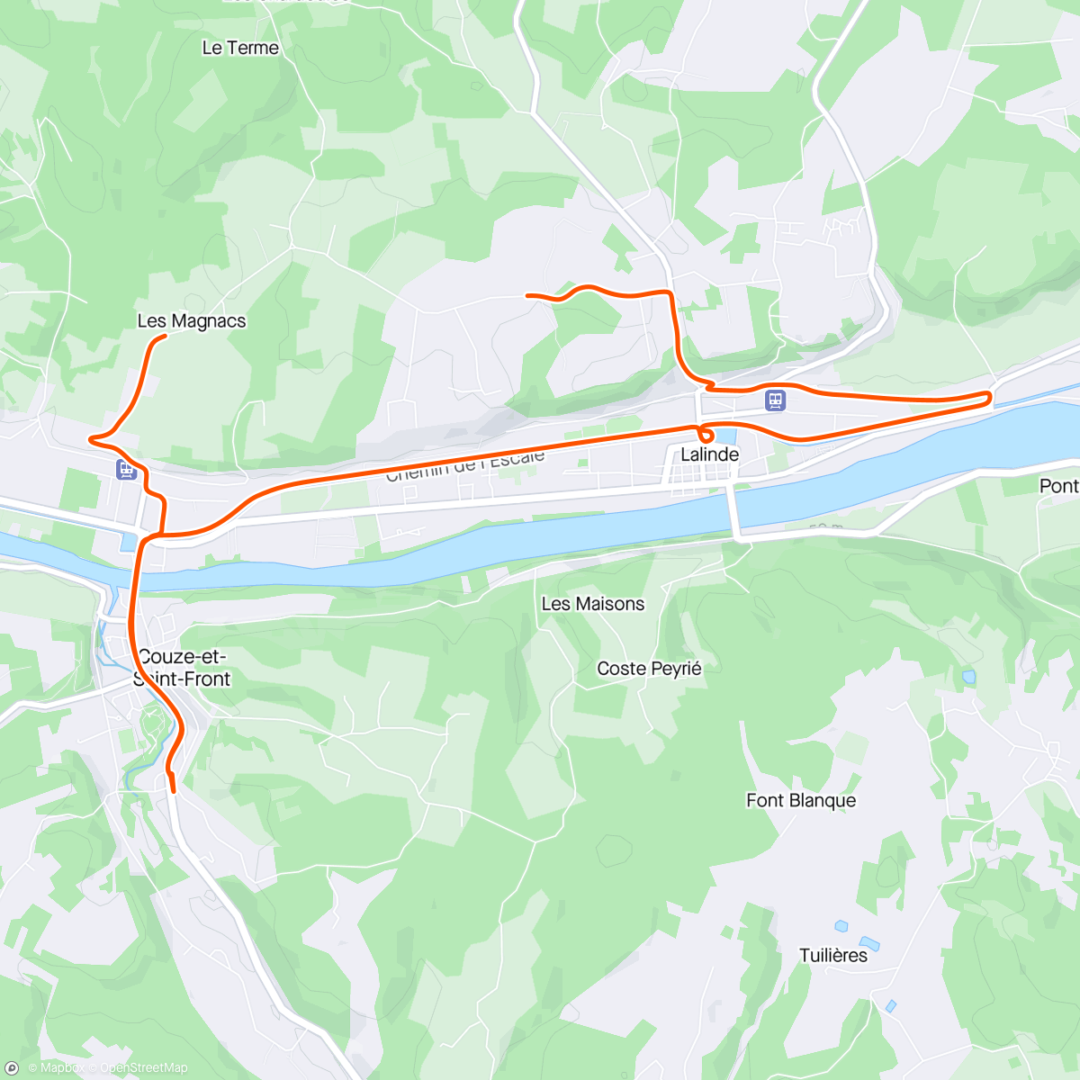 Map of the activity, Sortie vélo cargo  le matin ☀️